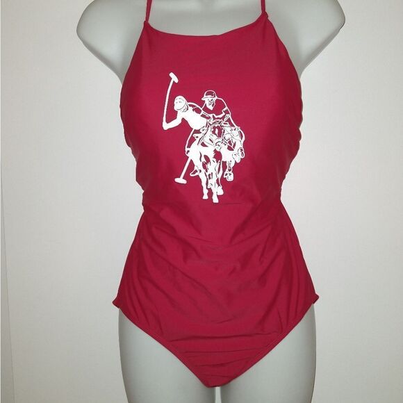 🎉🆕US Polo Assn Red Logo Swim Suit - Picture 2 of 6